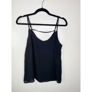 3/$10! Primark black chiffon tank top